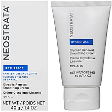 Düfte, Parfümerie und Kosmetik Feuchtigkeitsspendende und glättende Gesichtscreme mit AHA-Säure 10% - Neostrata Resurface Glycolic Renewal Smoothing Cream Ultra