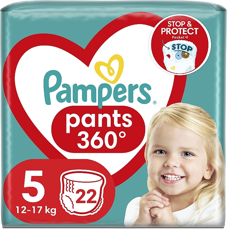 Windelhöschen Größe 5 (Junior) 12-17 kg - Pampers Premium Care Pants — Bild N1