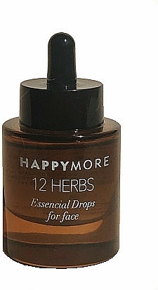 Pflegendes Anti-Aging Gesichtsserum mit Tröpfchen aus wertvollsten Ölen - Happymore 12 Herbs Essential Drops — Bild N1