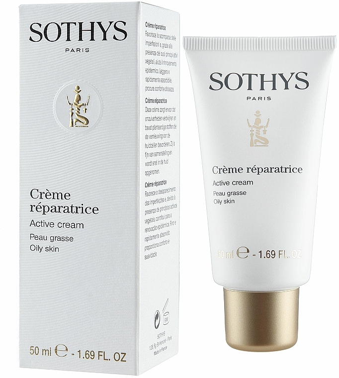 Erneuernde und ausgleichende Gesichtscreme gegen Unvollkommenheiten für fettige Haut - Sothys Oily Skin Active Cream
