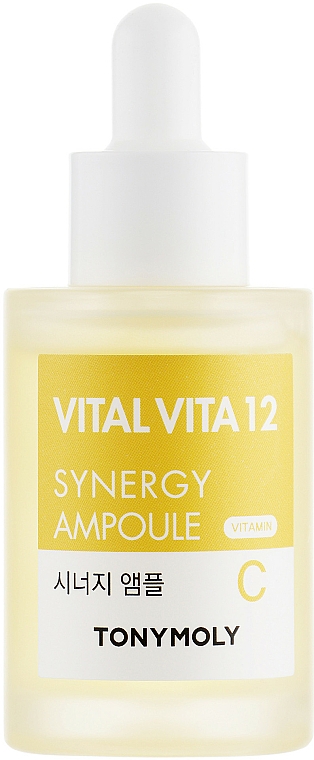 Intensive Ampullenpflege mit Vitamin C und Niacinamid für gesund aussehende und strahlende Haut - Tony Moly Vital Vita 12 Synergy Ampoule — Bild N1