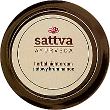 Düfte, Parfümerie und Kosmetik Regenerierende Nachtcreme mit Heilkräutern - Sattva Ayurveda Herbal Night Cream