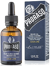 Düfte, Parfümerie und Kosmetik Bartöl mit Limette - Proraso Beard Oil Azur Lime