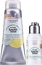 Düfte, Parfümerie und Kosmetik Körperpflegeset - L'Occitane Shea Baby Bath Set (Badecreme-Gel 75ml + Feuchtigkeitsspendende Milch 100ml)