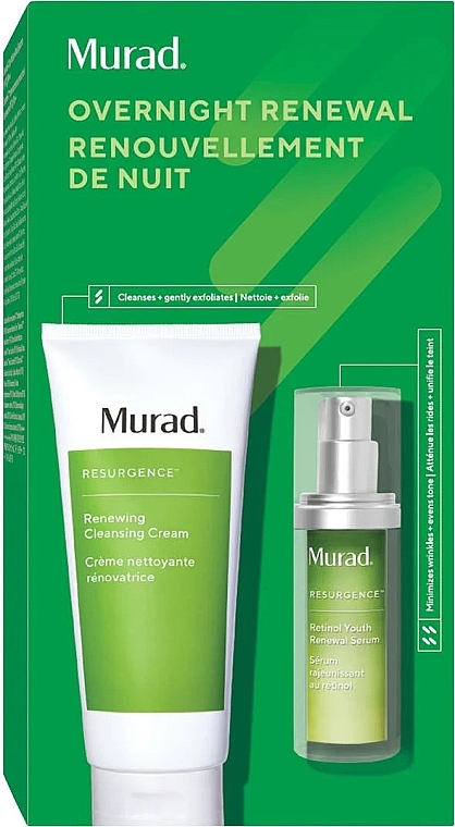 Set - Murad Resurgence Overnight Renewal Set (cl/cream/200ml + f/ser/30ml) — Bild N1