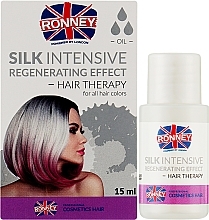 Tief regenerierendes Haaröl für trockenes und beschädigtes Haar - Ronney Silk Intensive Regenerating Effect Hair Therapy — Bild N2