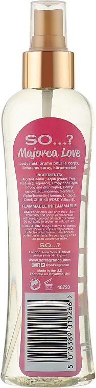 Körperspray - So…? Majorca Love Body Mist — Bild N3