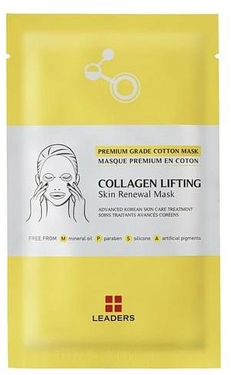 Straffende Tuchmaske für reife, müde und schlaffe Haut mit Kollagen - Leaders Collagen Lifting Skin Renewal Mask — Bild N1