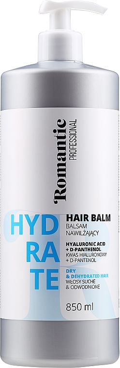 Conditioner für trockenes Haar mit Hyaluronsäure und D-Panthenol - Romantic Professional Hydrate Hair Balm