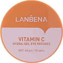Düfte, Parfümerie und Kosmetik Aufhellende Hydrogel-Augenpatches mit Vitamin C - Lanbena Vitamin C Hydra-Gel Eye Patch