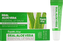 Feuchtigkeitsspendender Lippenbalsam mit Aloe Vera Extrakt - FarmStay Real Aloe Vera Essential Lip Balm — Bild N2