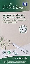 Tampons aus Bio-Baumwolle mit Applikator Super 14 St. - Masmi Silver Care — Bild N2