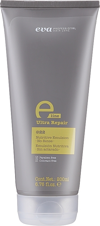 Emulsion mit Aminosäure für geschädigtes Haar - Eva Professional E-Line @22 Nutritive Emulsion — Bild N1