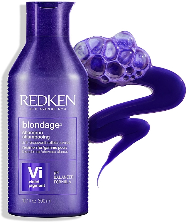 Anti-Gelbstich Shampoo für blondiertes oder aufgehelltes Haar - Redken Color Extend Blondage Shampoo — Bild N6