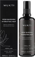 Feuchtigkeitsspendendes Gesichtsspray mit Rosenblüten - Mukti Organics Rose Blossom Hydrating Mist  — Bild N2