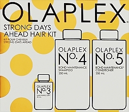 Düfte, Parfümerie und Kosmetik Set - Olaplex Strong Days Ahead Hair Kit (h/elixir/50ml + h/shm/250ml + h/cond/250ml)