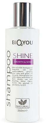 Shampoo für Glanz und Haarwuchs Shine - Bio2You Natural Shampoo For Hair — Bild N1