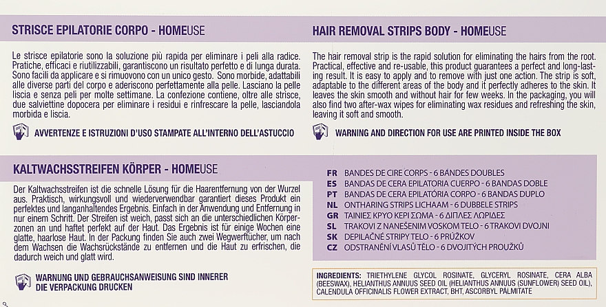 Doppelte Enthaarungsstreifen für den Körper - Arcocere Deepline Hair-Removing Strips — Bild N5