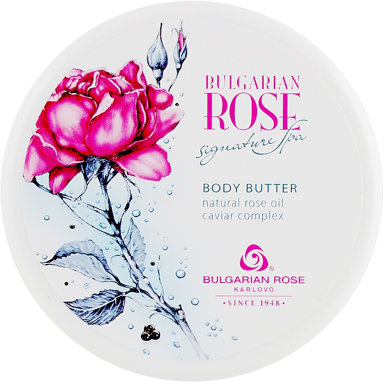 Beruhigende Körperbutter mit natürlichem Rosenöl - Bulgarian Rose Signature Spa Body Butter — Bild N1