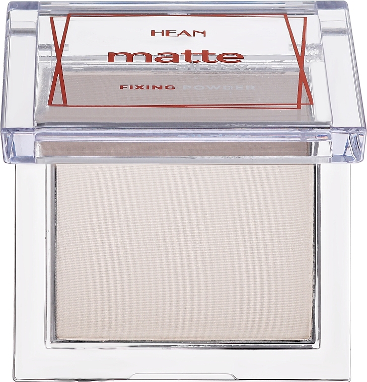 Mattierendes Gesichtspuder - Hean Matte All Day Fixing Powder — Bild N2