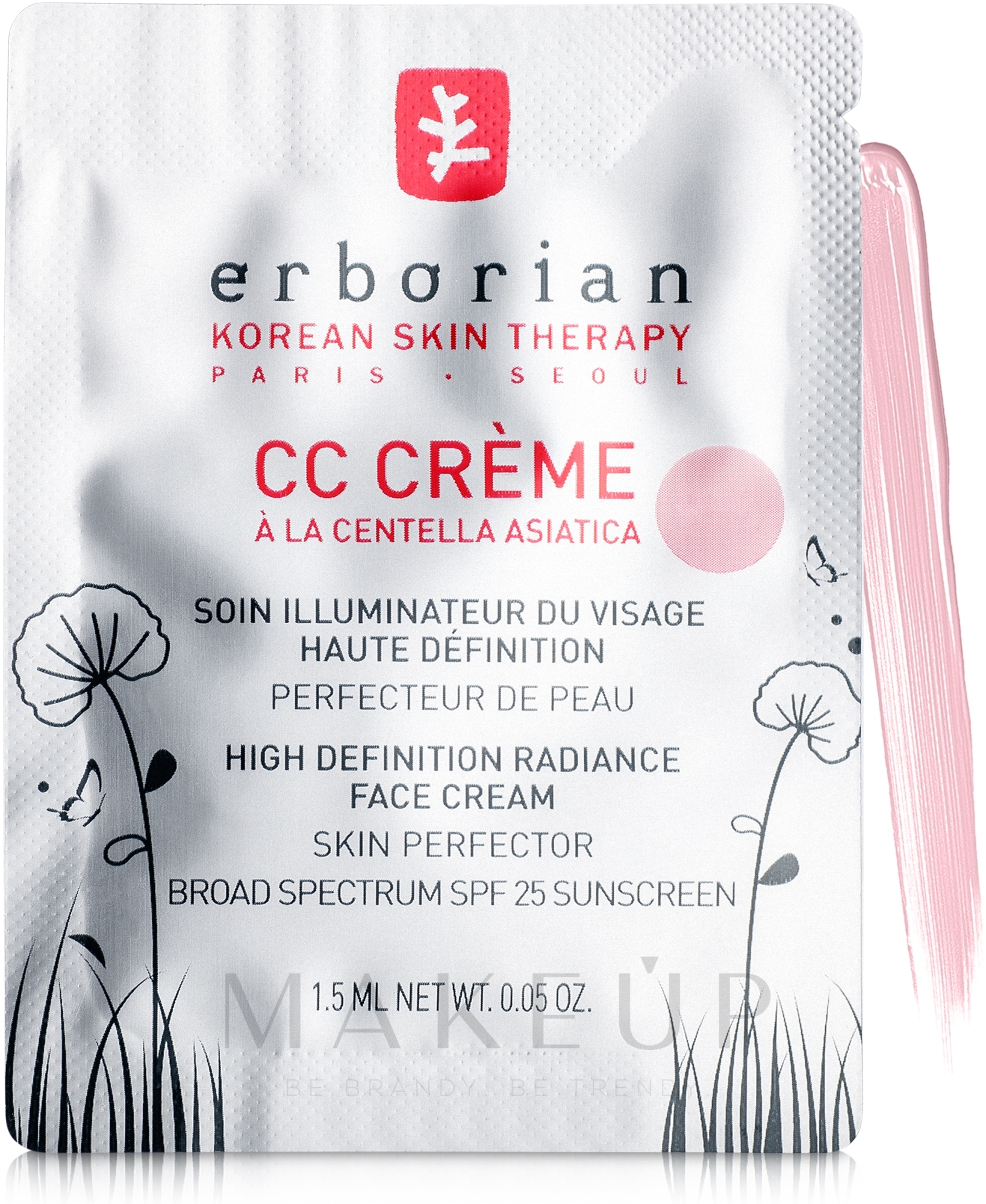 Erborian CC-Cream High Definition Radiance Face Cream SPF25 (Probe) - CC-Creme — Bild Clair