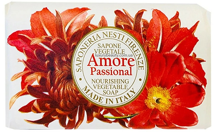Pflegende Seife mit Vanillen-, Mandel- und Orangenduft - Nesti Dante Amore Passional Nourishing Vegetable Soap
