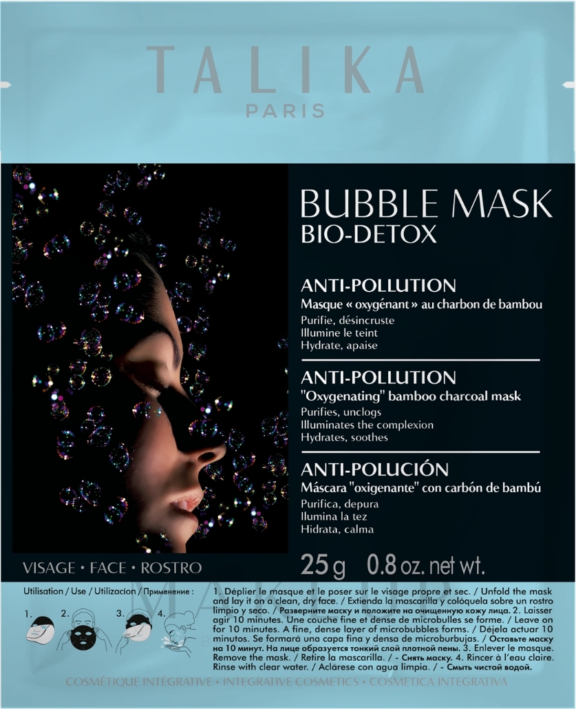 Gesichtsmaske - Talika Bubble Mask Bio-Detox — Bild 25 g