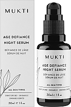 Nachtgesichtsserum - Mukti Organics Age Defiance Night Serum  — Bild N2