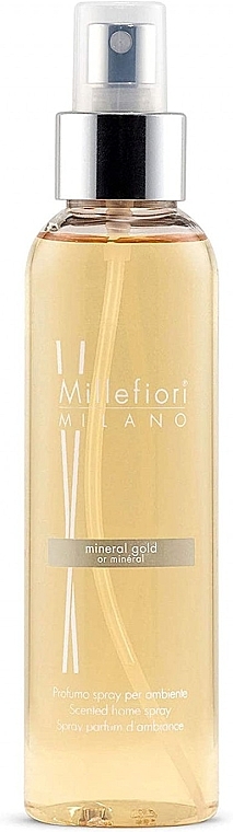 Aromaspray für zu Hause Gold - Millefiori Milano Natural Mineral Gold Home Spray — Bild N1