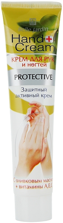 Aktiv schützende Hand- und Nagelcreme mit Olivenöl und Vitamin A, E, C - Belle Jardin Hand & Nail Cream