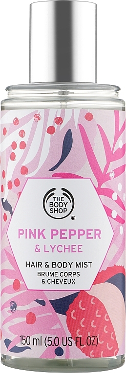 Haar- und Körpernebel Rosa Pfeffer und Litschi - The Body Shop Pink Pepper And Lychee Mist — Bild N1