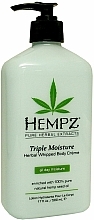 Düfte, Parfümerie und Kosmetik Sanfte feuchtigkeitsspendende Körpercreme - Hempz Triple Moisture Herbal Whipped Body Creme