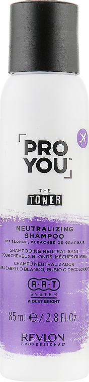 Shampoo zum Neutralisieren von Gelbstich für blondes und graues Haar - Revlon Professional Pro You The Toner Shampoo — Bild N1