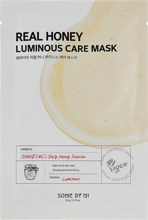 Gesichtsmaske mit Honig - Some By Mi Real Honey Luminous Care Mask — Bild N2