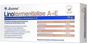 Tormenthiol-Creme mit Vitamin A und E - Ziololek Linotormentiallae A+E Cream — Bild N1