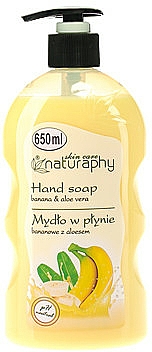 Flüssigseife mit Banane und Aloe Vera - Bluxcosmetics Naturaphy Hand Soap