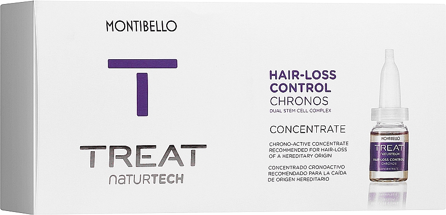 Konzentrat gegen Haarausfall - Montibello Treat NaturTech Hair-Loss Control Chronos Concentrate — Bild N1