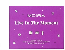 Lidschattenpalette - Moira Live In The Moment Eyeshadow Palette — Bild N2