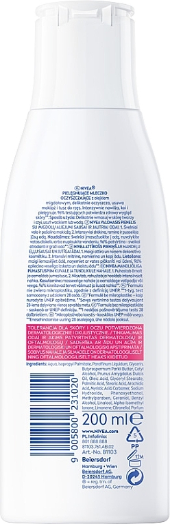 Sanfte Reinigungsmilch für trockene und empfindliche Haut - NIVEA Visage Cleansing Milk — Bild N2