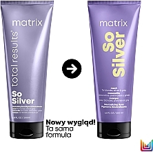 Farbschützende Maske für helles Haar - Matrix Total Results Color Obsessed So Silver Triple Power Mask — Bild N2