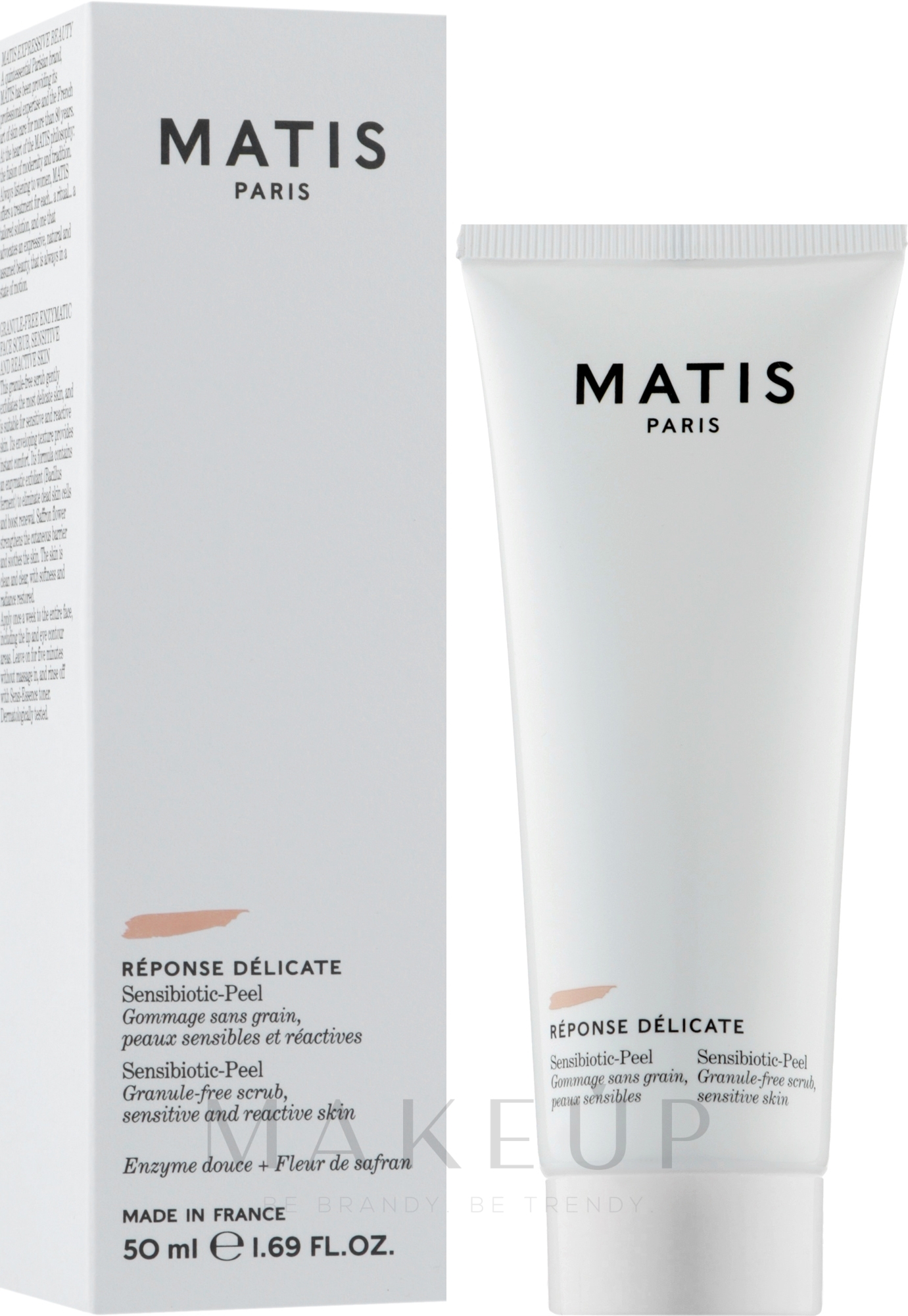 Sanftes Peeling mit natürlichen Enzymen für empfindliche und reaktive Haut - Matis Reponse Delicate Peeling Cream — Bild 50 ml