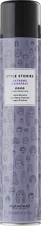 Haarspray Extra starker Halt - Alfaparf Milano Style Stories Extra Strong Hairspray — Bild N1