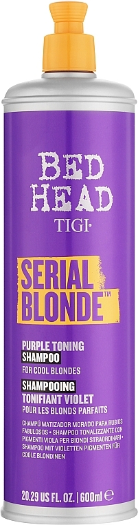 Shampoo mit violetten Pigmenten für kühle Blondtöne - Tigi Bed Head Serial Blonde Purple Toning Shampoo — Bild N3
