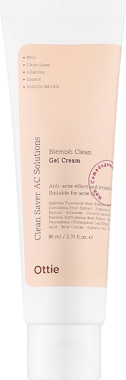 Creme-Gel für problematische Haut - Creme-Gel für Problemhaut - Ottie Blemish Clean Gel Cream	 — Bild N1