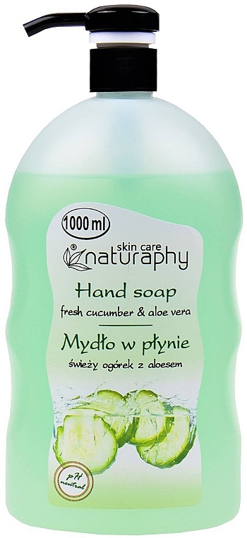 Flüssige Handseife mit Gurke und Aloe Vera - Naturaphy Hand Soap — Bild N2