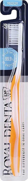 Zahnbürste mittel mit Silber-Nanopartikeln orange - Royal Denta Silver Medium Toothbrush — Bild N1