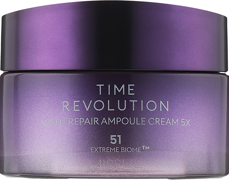 Aufhellende Anti-Aging Nachtcreme mit fermentierten Wirkstoffen - Missha Time Revolution Night Repair Ampoule Cream 5X — Bild N1