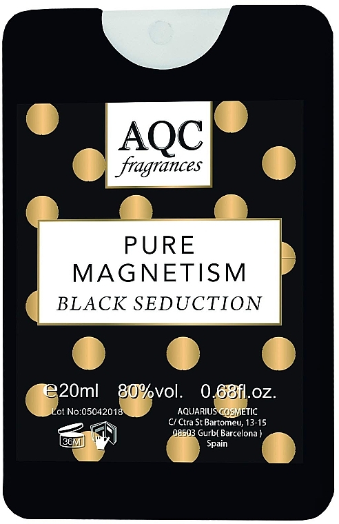 AQC Fragrances Pure Magnetism Black Seduction - Eau de Toilette — Bild N1