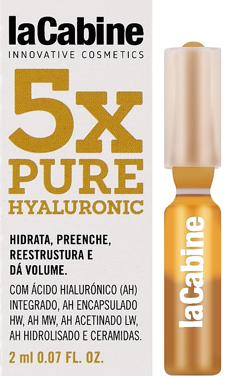 Hyaluron-Ampullen für das Gesicht - La Cabine 5x Hyaluronic Pure Ampoules — Bild N2