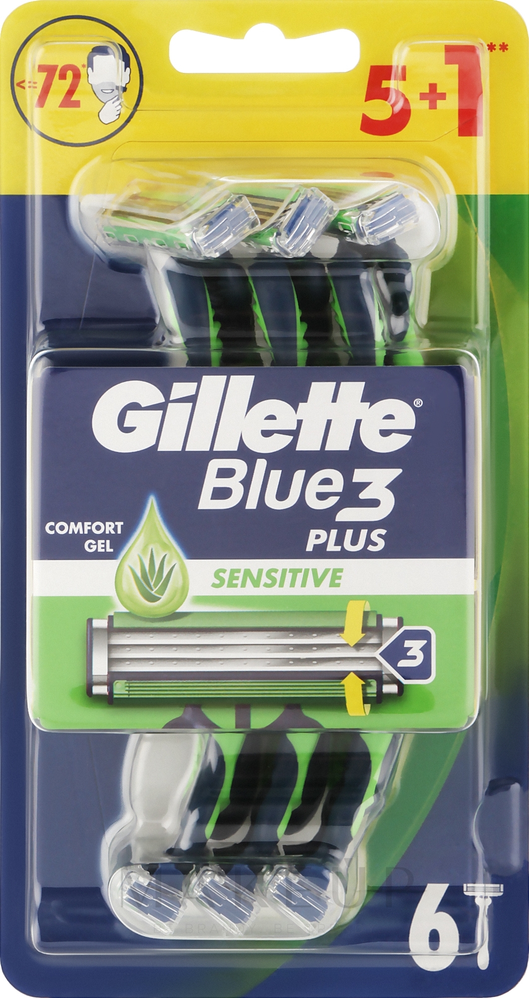 Einwegrasierer 6 St. - Gillette Blue 3 Sensitive — Bild 6 St.